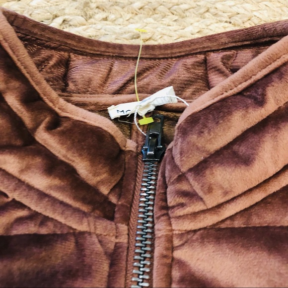 Main Strip Soft Quilted Dusty Pink Jacket - Picture 7 of 15